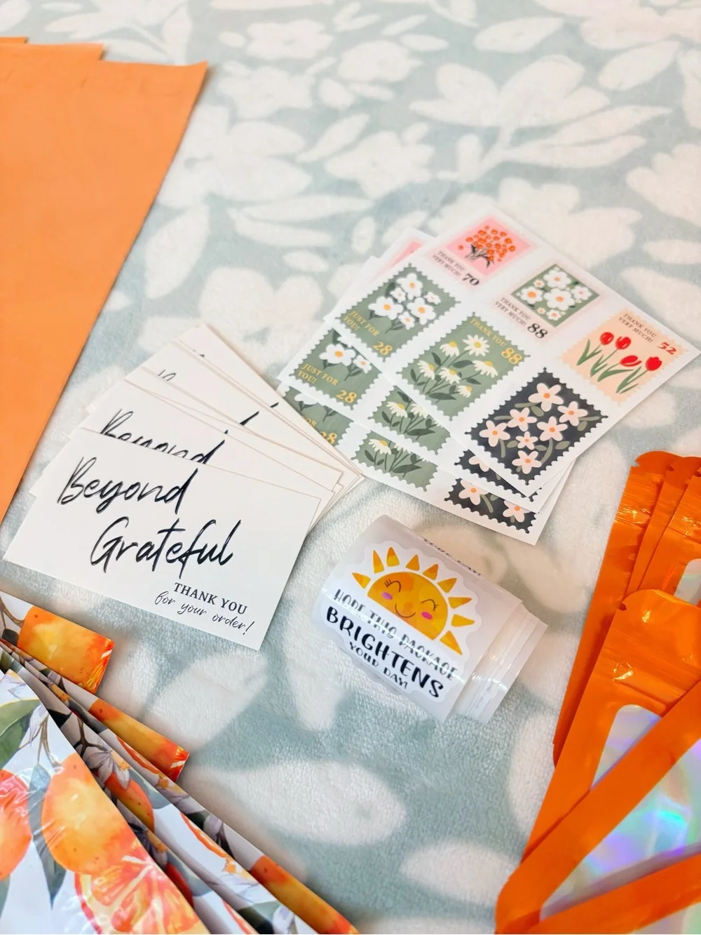 75+ Piece Summer Oranges Shipping Supply Bundle 🍊✨